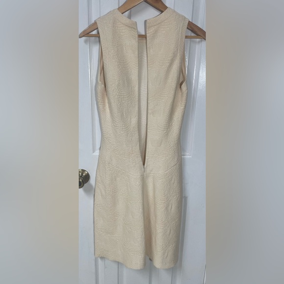 ALAIA Paris Dress Size 38 Italy Wool Blend Stretch Cream Quiet Luxury Minimalist - Picture 8 of 8
